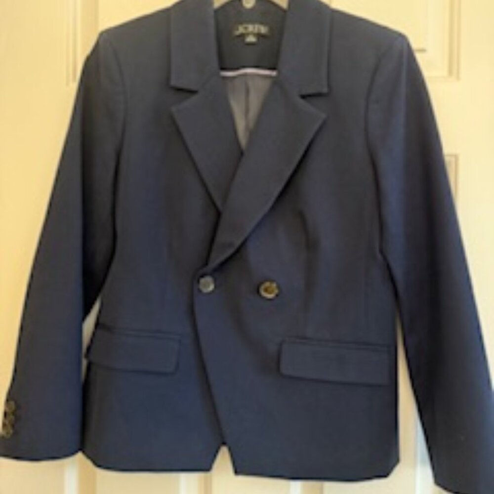 J Crew shrunken fit double-breasted blazer Size 4P